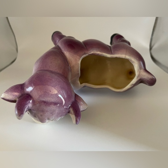 Vintage purple bull cow succulent planter vase window - Picture 3 of 6